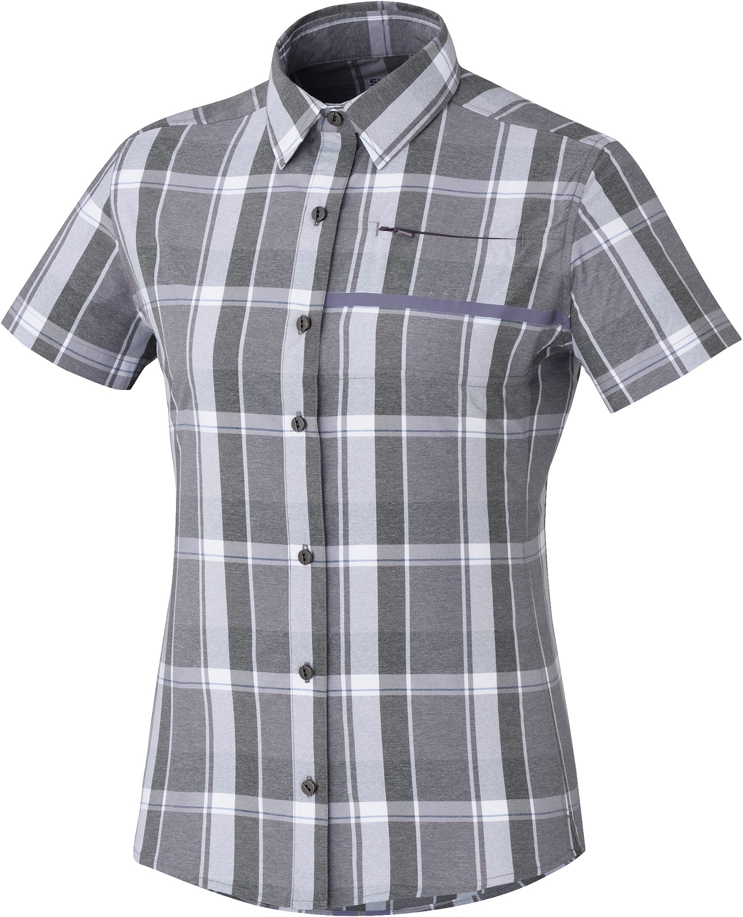 Damen Sporttrikot | Transit SS Check Button Up Shirt